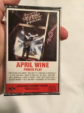 April Wine Power Play Capitol Records Vintage 1982 Cassette Tape